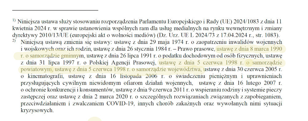 zakaz wydawania prasy samorządowej