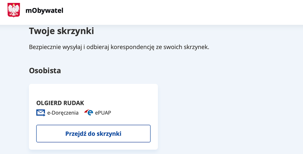 Skrzynka e-Doręczenia