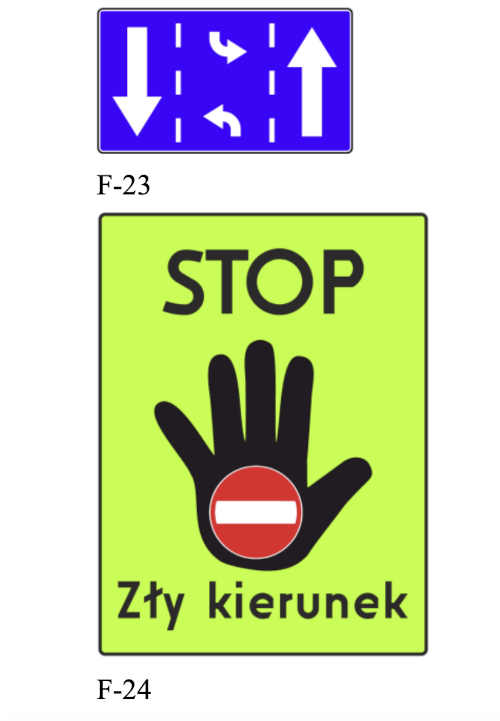 środkowy pas wielofunkcyjny zły kierunek