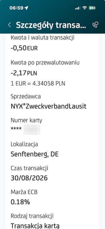 kurs euro mBank karta kredytowa